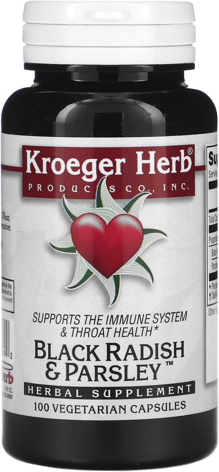 Kroeger Herb Black Radish and Parsley - 100 Capsules
