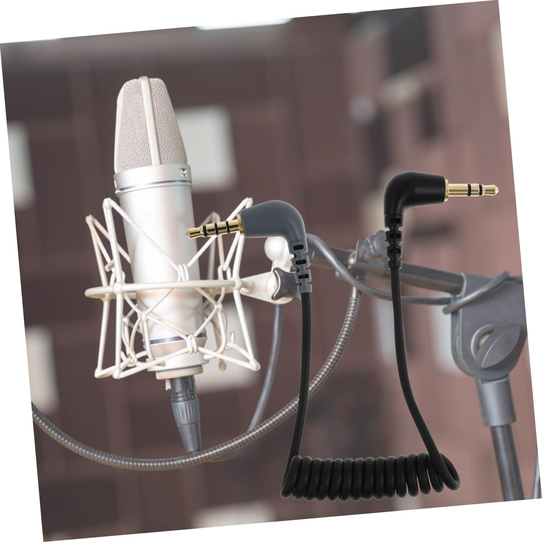 3pezzi Audio Per Microfono Adattatore Per Smartphone Design Resistente Connettori Placcati Per Registrazione Video