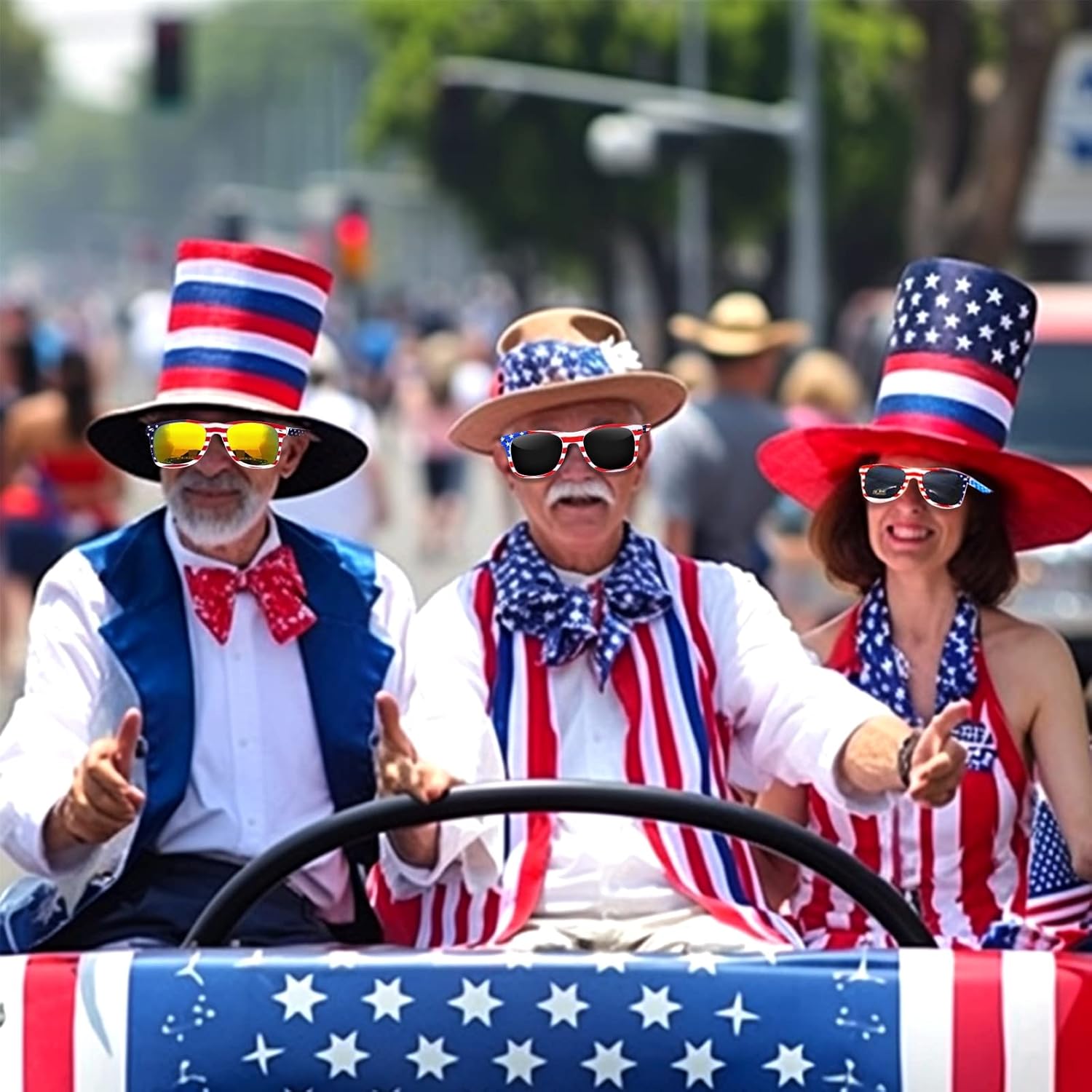 20 Pairs American Flag Sunglasses UV400 250th Anniversary 4th of July Accessories USA Patriotic Sunglasses Eyewear Fourth July Women Men Teens Red White Blue Party Favors Independence Day Memorial Day