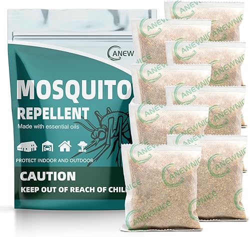 ANEWNICE Repelente de mosquitos para patio, potente disuasorio de mosquitos en interiores, repelente de mosquitos natural para patio, repelente de