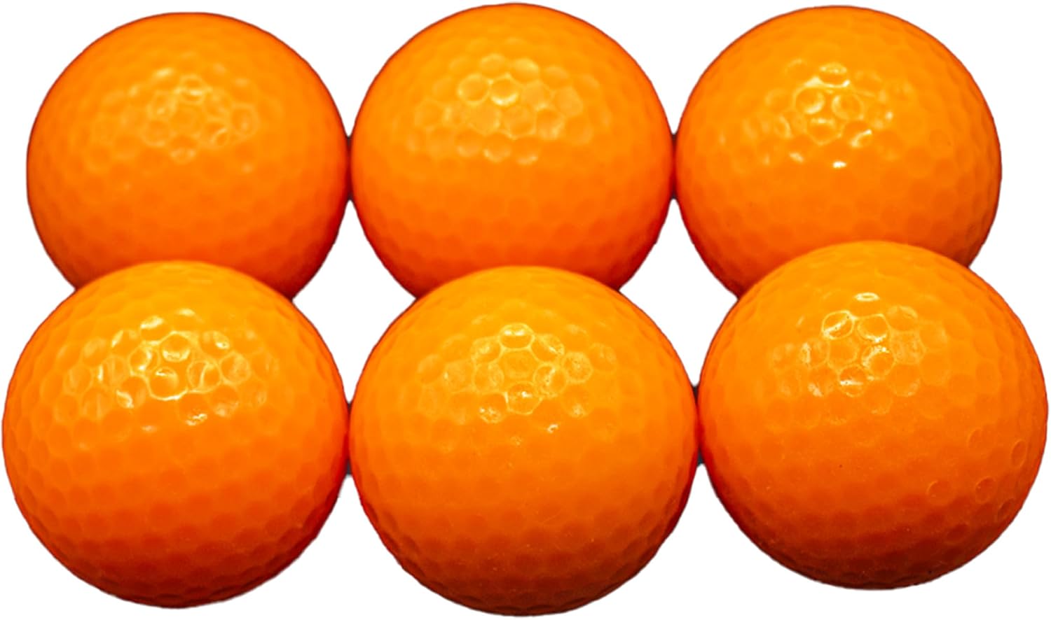 GBM Plain Black-Light Orange Golf Balls – Standard 2-Piece Construction Golf Balls Gift for Dad, Husband, Perfect for Parties, Events & Short Game Play, Birthday's, Father's Day, Set of 12