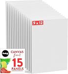 Chalkola Canvas for Painting - (20 Bulk Pack, 5x7, 8x10, 9x12, 11x14 inch) | 100% Cotton Panels, Primed Blank Canvases for Painting for Kids & Adults - Paint Canvas Boards for Acrylic, Oil, Watercolor