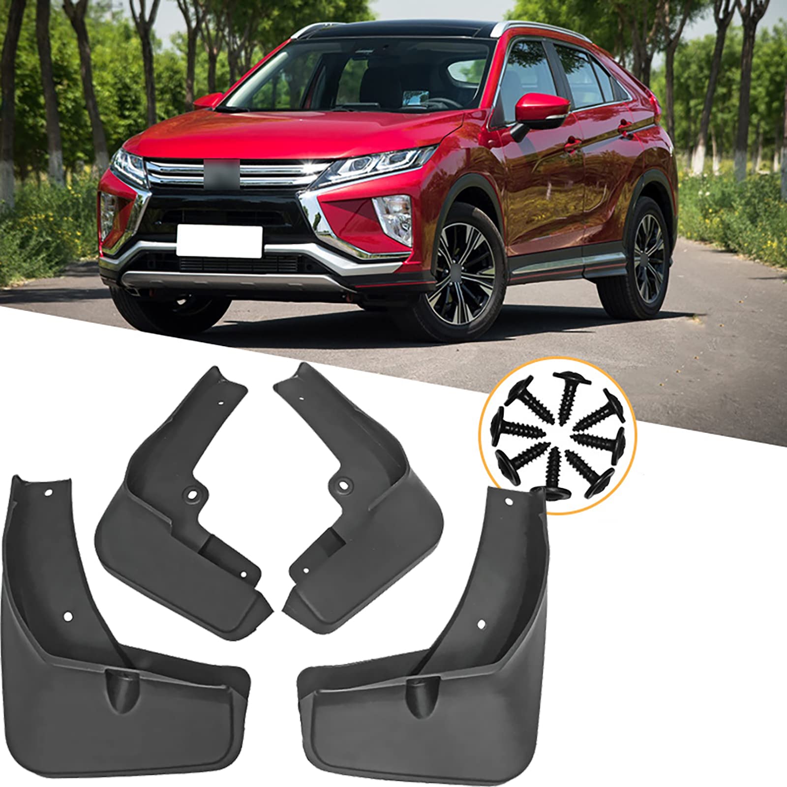 Garde-boue voiture anti-éclaboussures pour Eclipse Cross 2018-2020