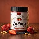 Nutovia Strawberry Creamy Peanut Butter 200 g | Zero Refined Sugar | 20 g High Protein Spread | Zero Palm Oil | Clean & Natural Ingredients | Gourmet Flavour | Guilt Free Indulgence | Healthy & Delicious | gallery image