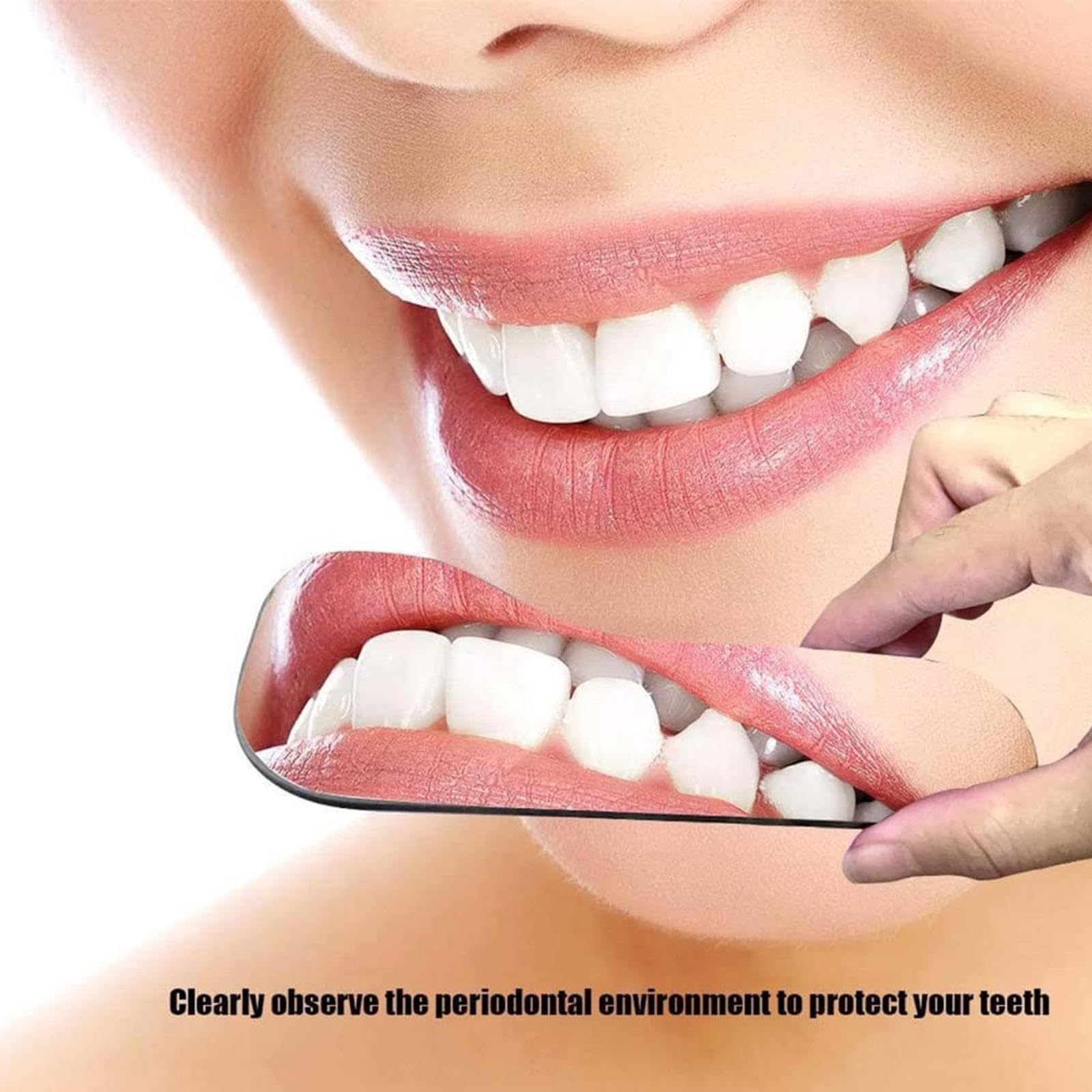 Miroir Intra-oral, 5 Pièces Photographiques Intra-orales Orthodontiques Dentaires, Miroir Réflecteur à 2 Côtés pour Verre Orthodontique de Dentiste de Clinique