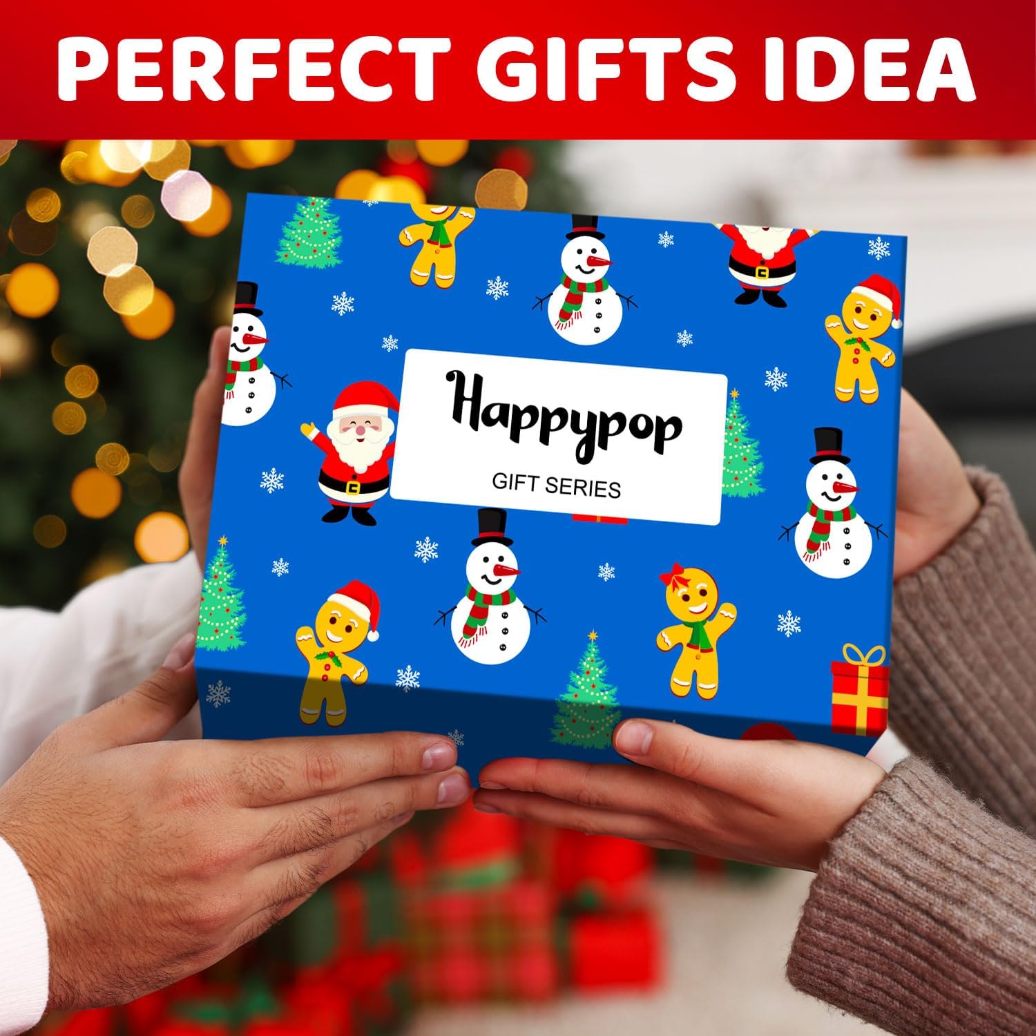 HAPPYPOP Funny Christmas Socks - Unisex Merry Animal Xmas Gifts for Adult & Kids with Card - Image 3