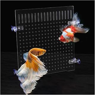 Divisor de Acuario Divisor acrílico para pecera, tablero transparente para acuario para una óptima separación de peces, cubierta deflectora de placa que bloquea la red de partición de peces(35x70cm/13
