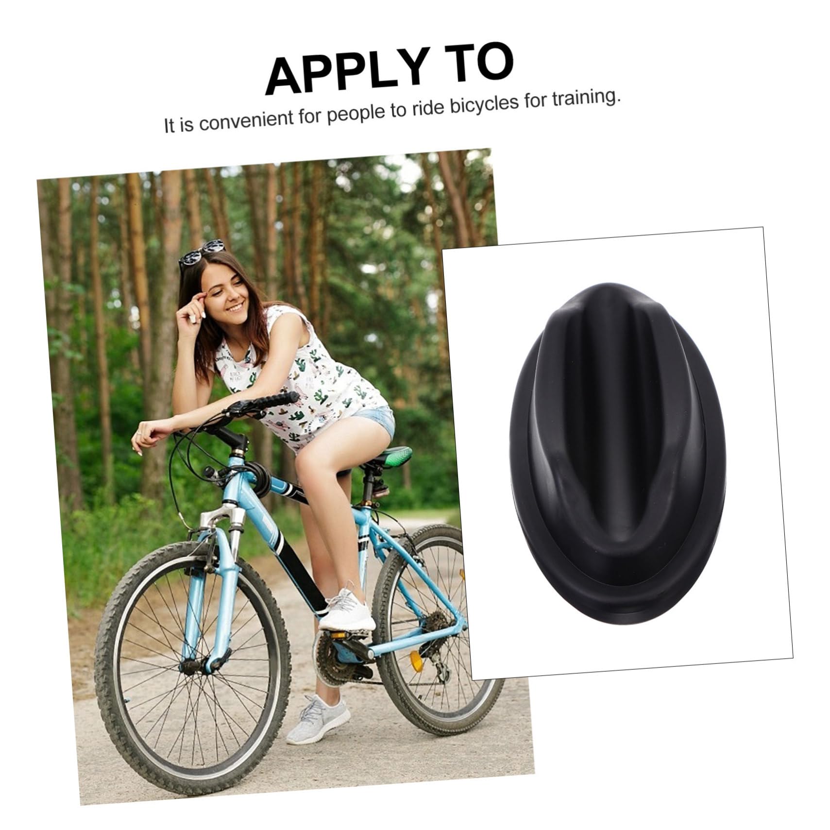 Abaodam Accesorio para Rueda Delantera De Bicicleta Accesorio para Ciclismo Indoor Elevador De Rueda Delantera para Ciclismo Bloque De Ciclismo De Plástico Negro