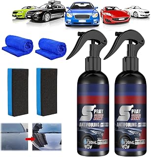 2PC Multi-Functional Coating Renewal Agent, 3 in 1 High Protection Quick Car Coating Spray Fast-Acting, Ceramic Coating Agent Spray, High Protection Nano Coat, Anti Dirt - Boost Gloss