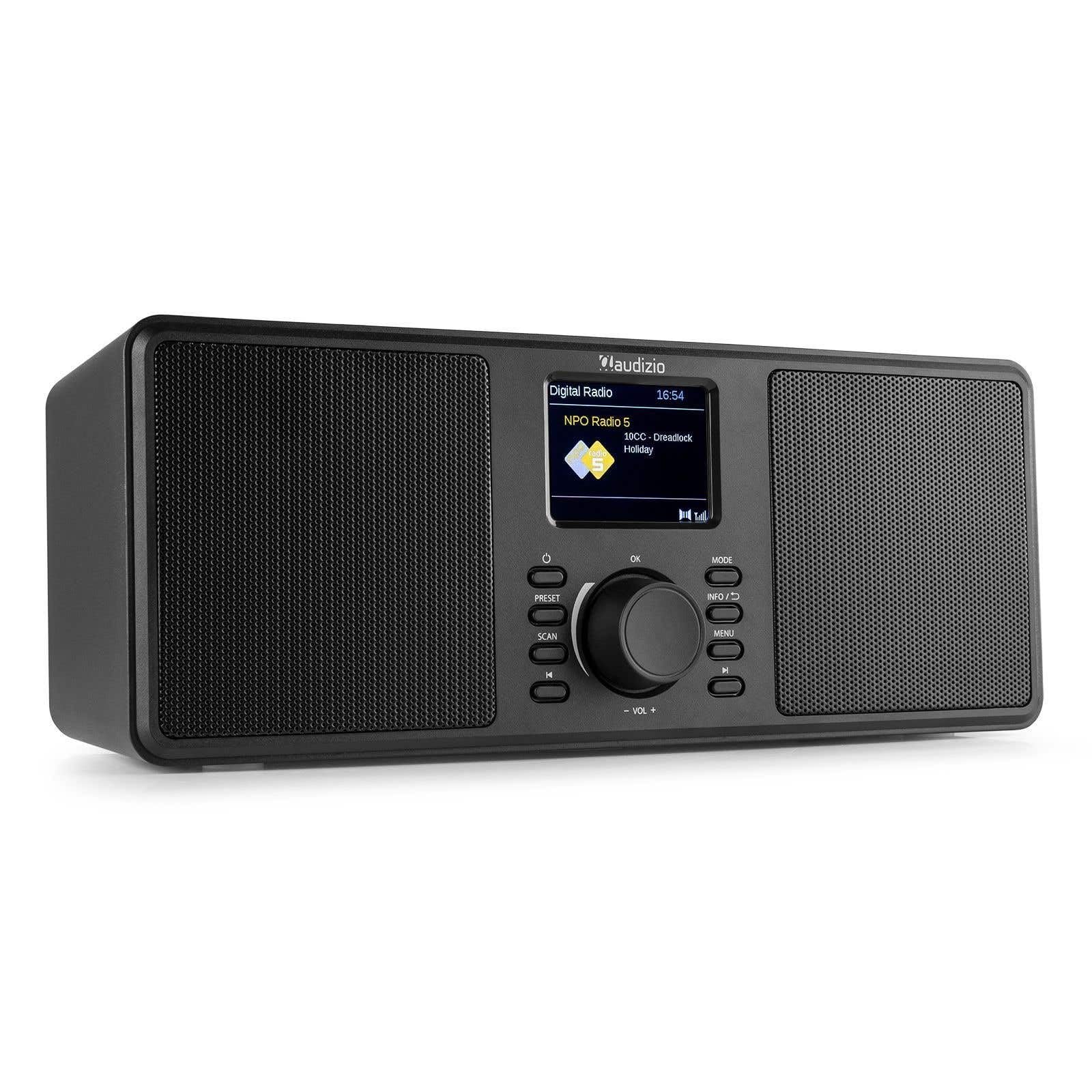 Audizio Reacondicionado Monza – Radio estéreo Dab/FM con Altavoz Bluetooth, Pantalla LCD y Sonido DSP 50W, Color Negra