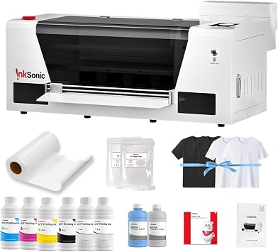 InkSonic F1080 A3+ DTF Printer, 14" T-Shirt Printer Machine Bundle with Laptop & Supply, 2X Faster Than L1800/R1390, 2026 Upgraded H13 with CISS & 24/7 Auto Maintenance