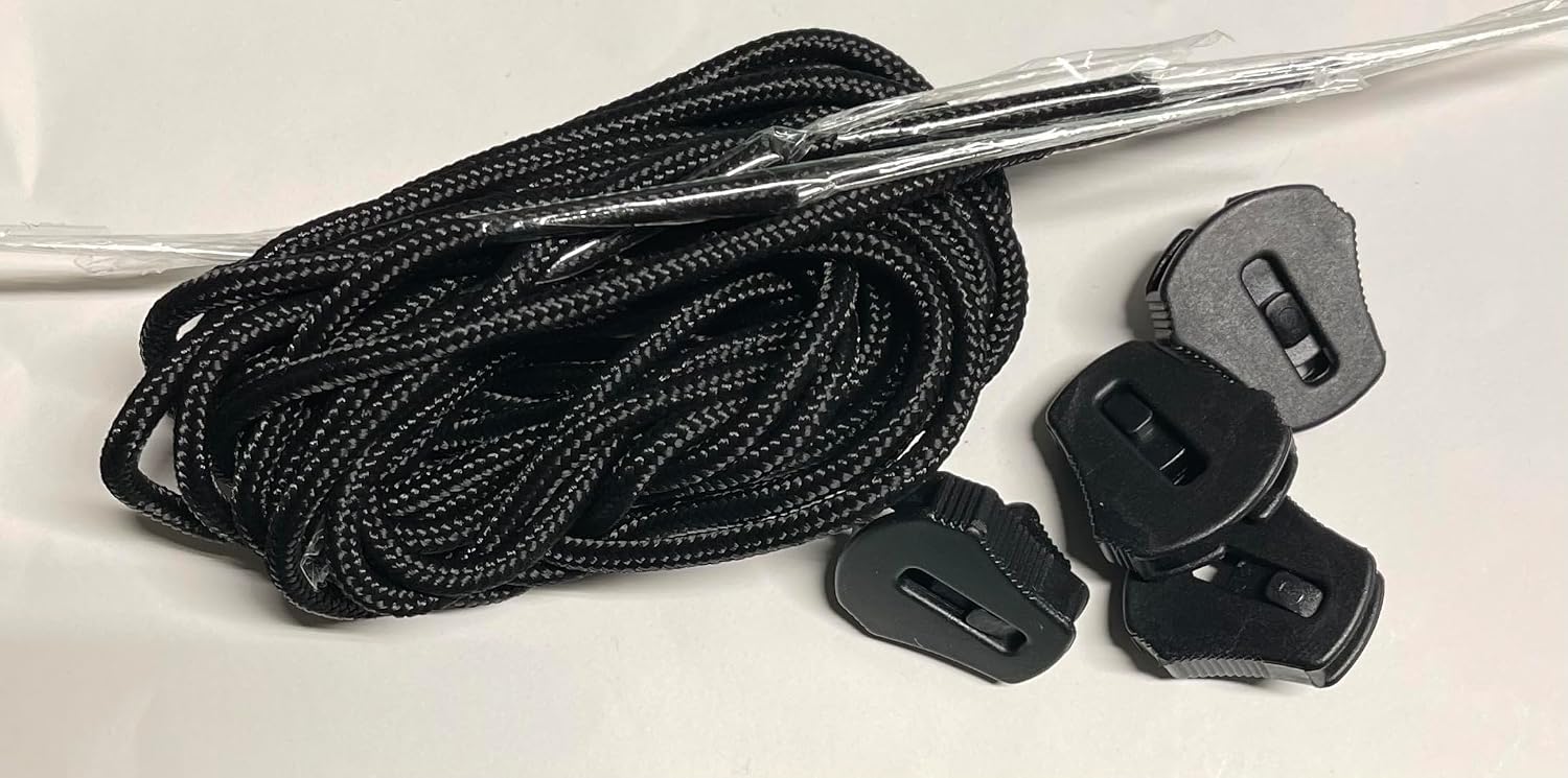 Wakeboard Binding Replacement Laces kit - Set of 4 with Locks