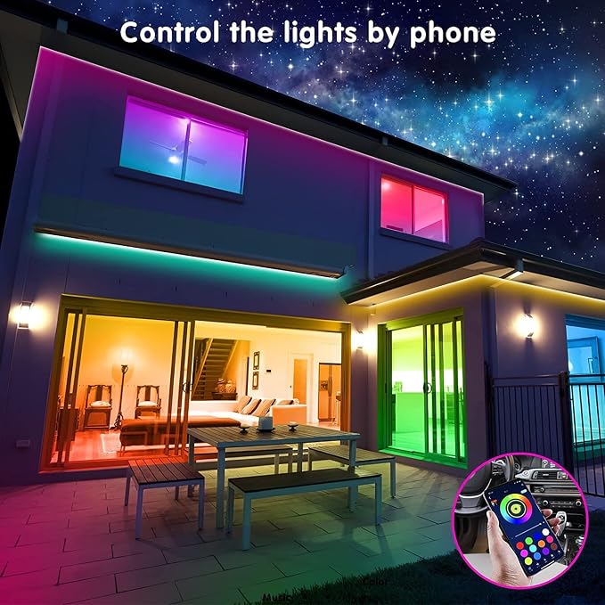 Tira de luces LED Tenmiro 130 pies RGB con control por app miniatura 2