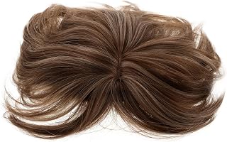 Hair Topper for Women Thinning Golden Short Curly Hairpiece