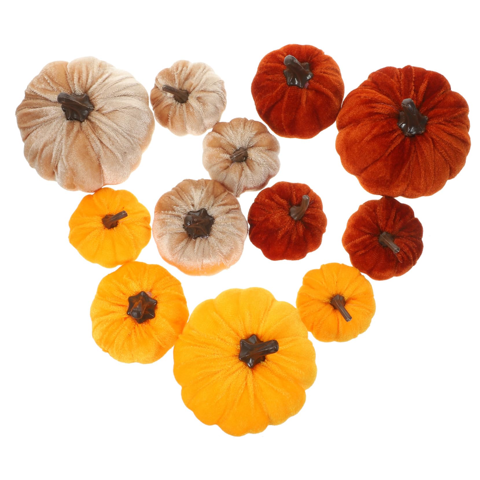 ABOOFAN 3 Set Di Zucca Di Simulato Decorazione Di Halloween Ornamenti Multipli Del Ringraziamento Set Di 12 Pezzi In Decorazioni Di Zucche Di Halloween 12 pezzi*3