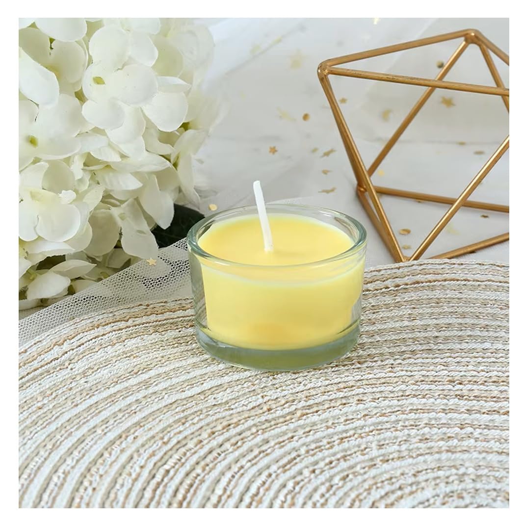 SPHINX Scented Candles Gift Pack,6 Glass Votive Wax Candles Gift Box for Home Decor,Diwali,Christmas,Pooja,Housewarming,Corporate Gifting,Return Gifts,Festival Decoration- (Osmanthus (Yellow))