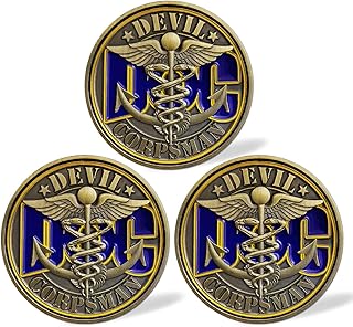 USA Corpsman DOC Challenge Coin The Hospital Corpsman Veteran Coin (Pack of 3)