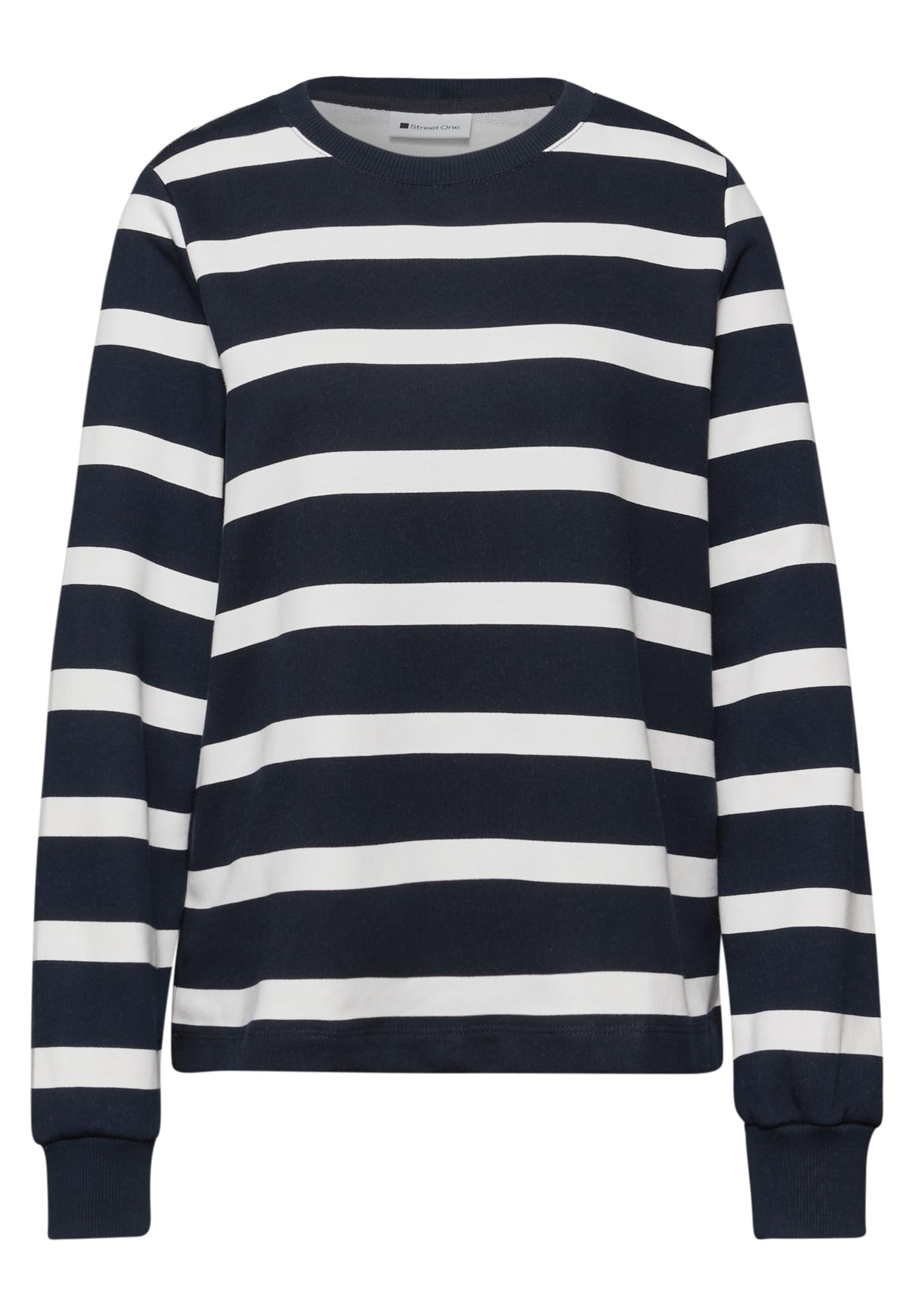 Street One Damen 3017560 Gestreiftes Sweatshirt (1er Pack)