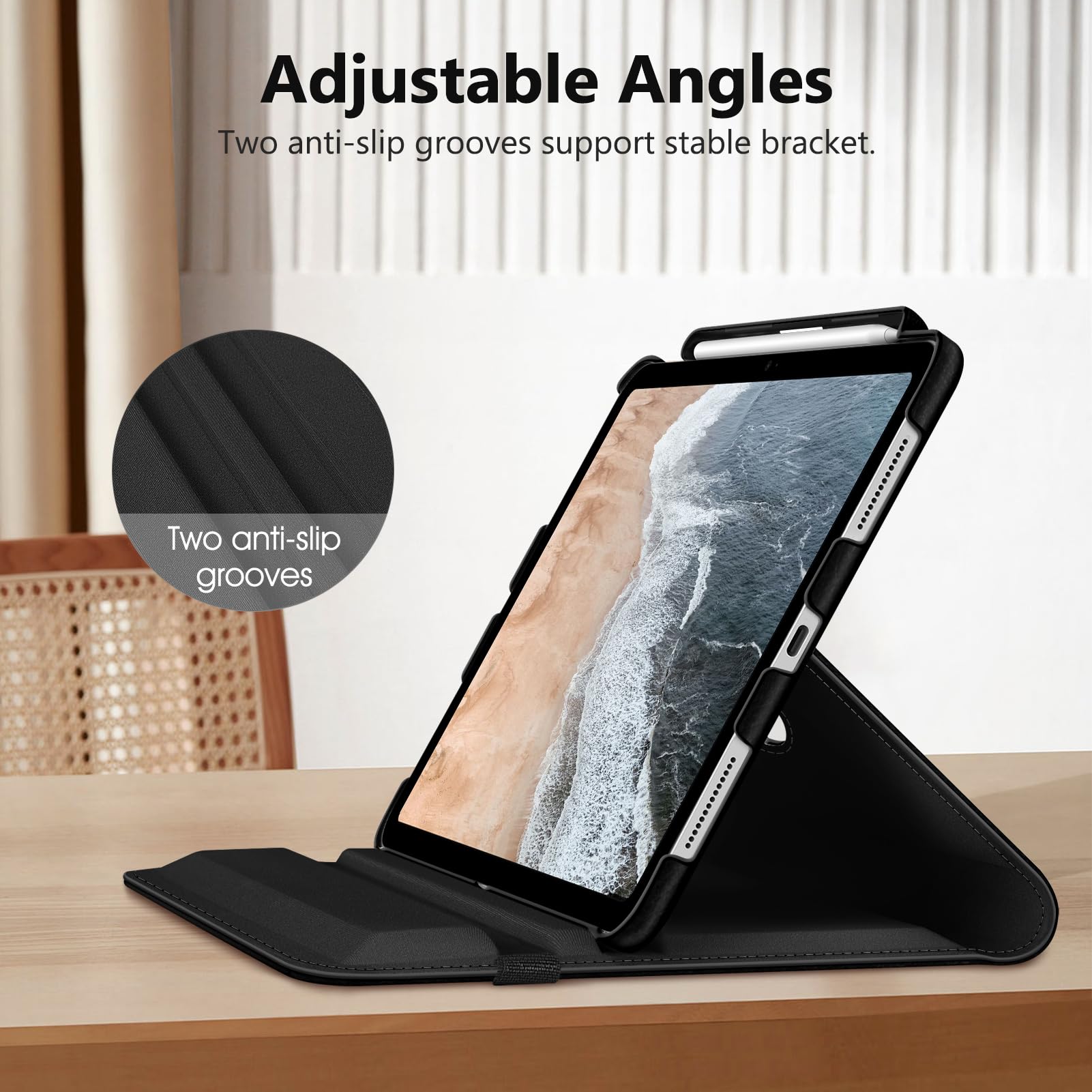 Fintie Funda giratoria para iPad Pro 11 pulgadas M4 (2024) - Funda protectora 360° con soporte para lápiz