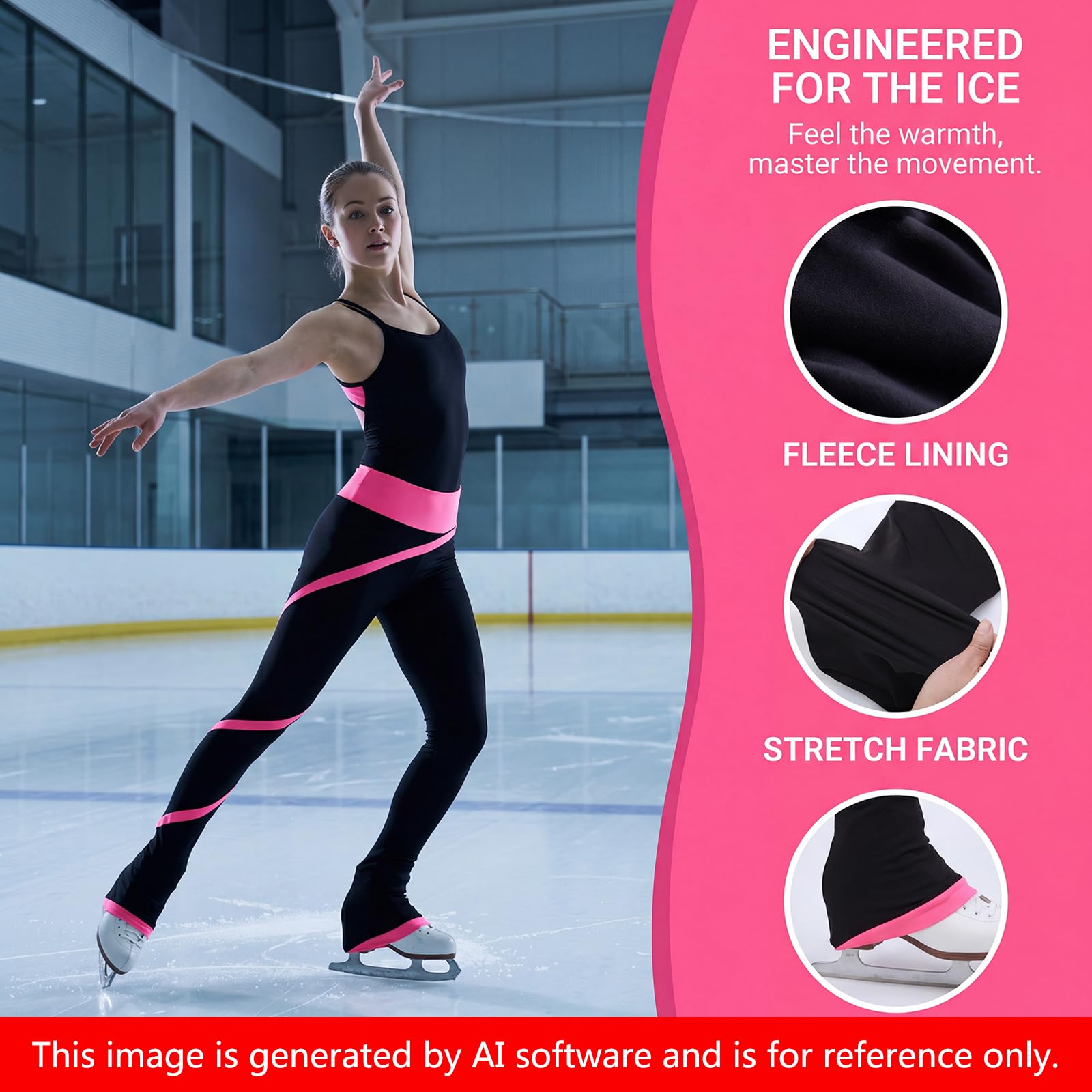 Trajes de entrenamiento de patinaje artístico para mujer, pantalones de terciopelo