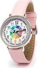 Kiddus Educational Analogue Watch for Boys, Girls. Learn the Time with Our Easy Time Teacher System. Exercises Included. Quartz Movement, strip