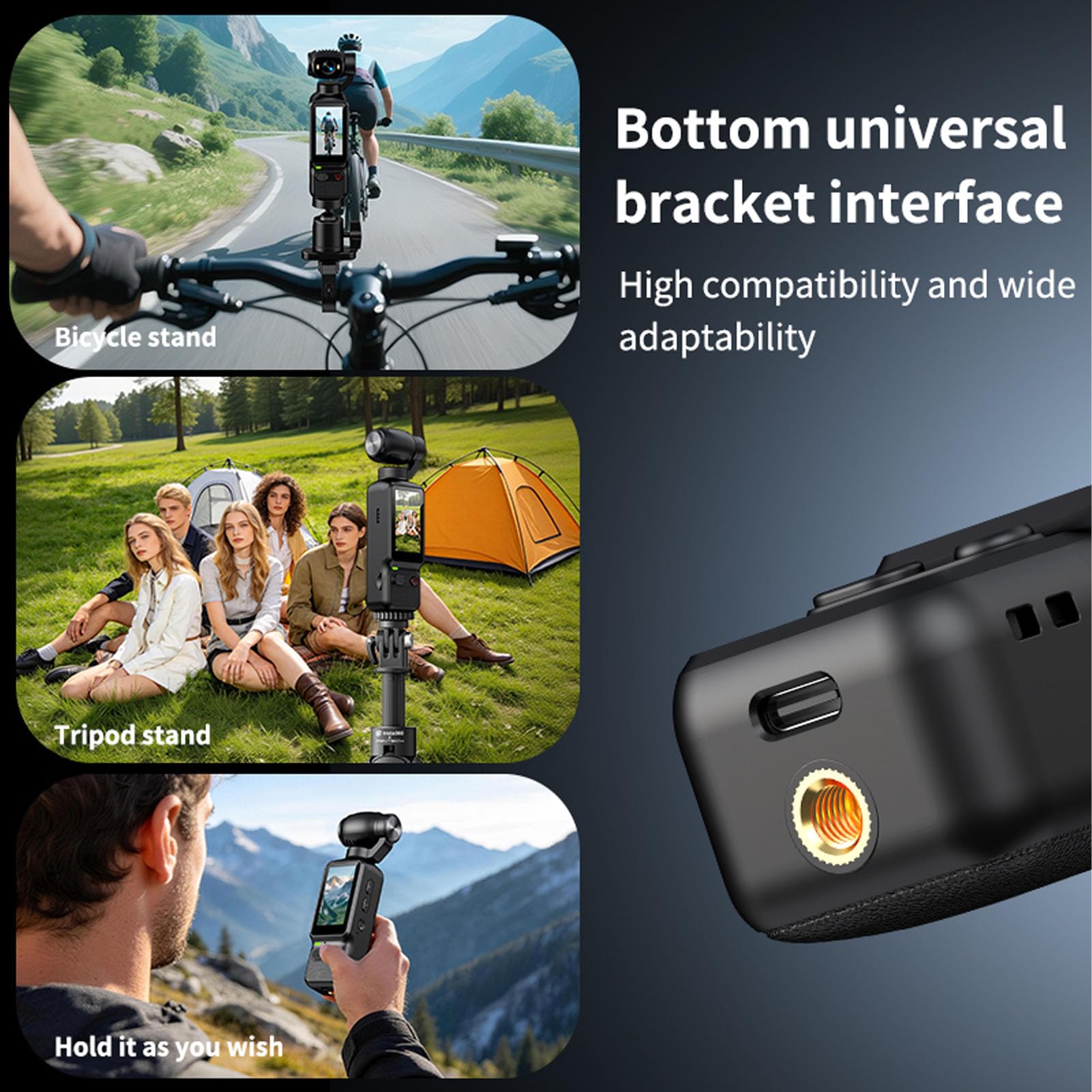 Dpofirs Videocamera Vlog 4K con Obiettivo Rotante a 180° (BLACK) | Videocamera POV Portatile da 64 MP con Schermo Ribaltabile, Luce di Riempimento a LED con Zoom Digitale, Videoregistratore