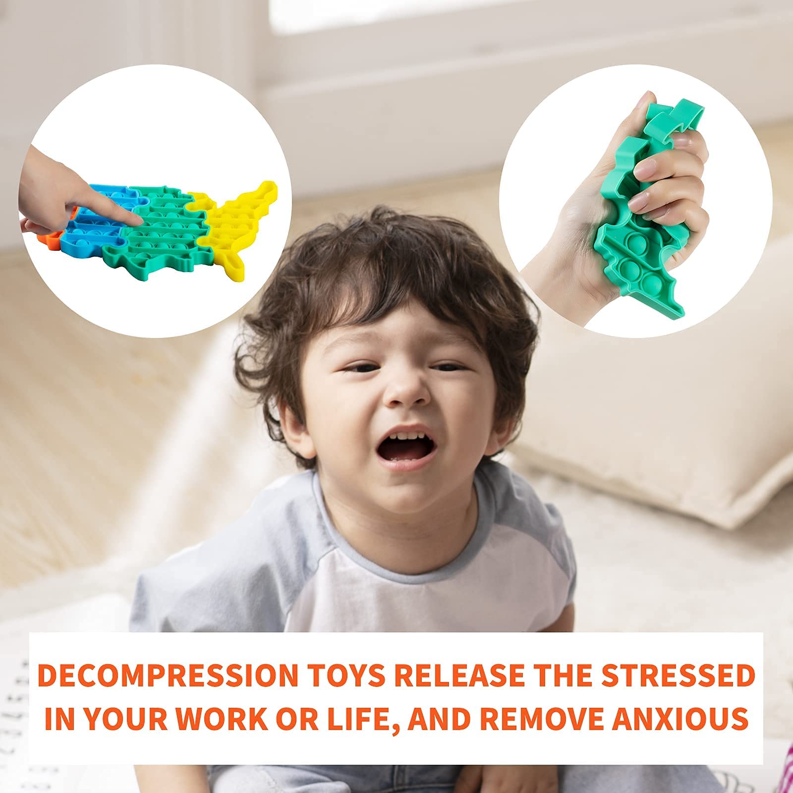 KOWOOK 33Pcs Pop Push fidgets Sensory It is Fidget Packs Set, Fidget