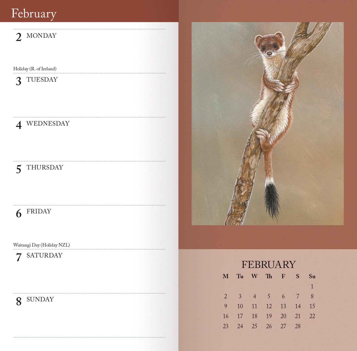 2026 Wall Calendar With Scenic Illustrations Monthly Planner | Premium