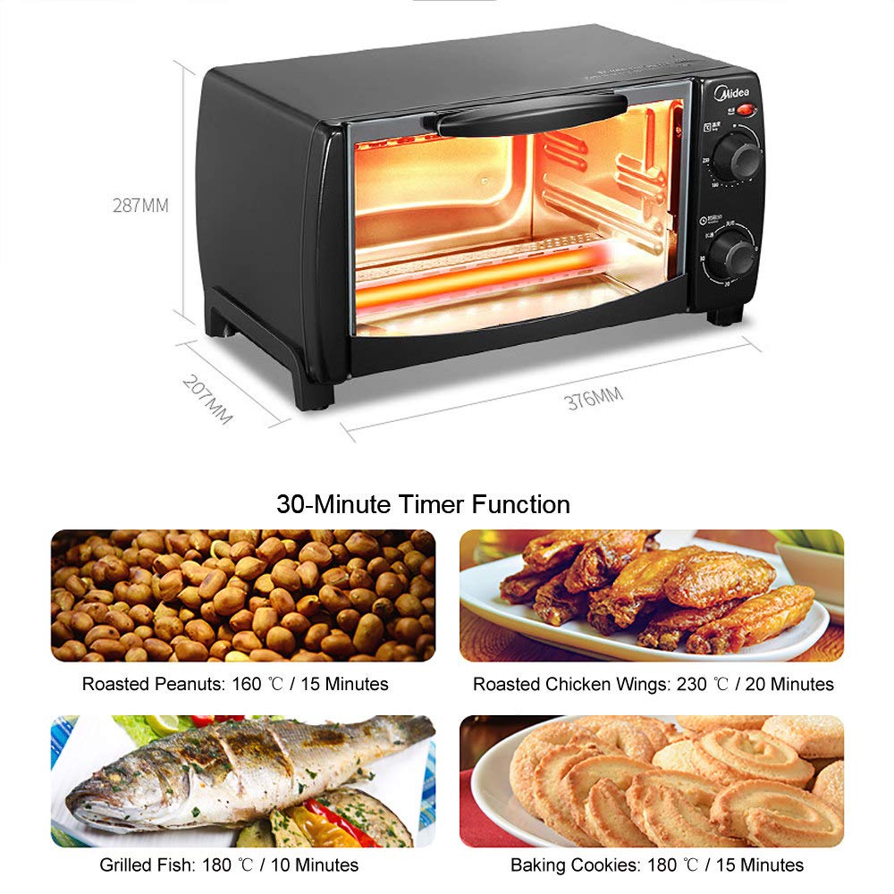 SuhoFutus Elektrobackofen 22L - Kompakt Ofen Mit Grill & Timer Für Küche & Haushalt