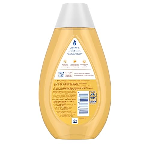 Miniatura 7 de Champú Johnson's Baby con aloe vera y vitamina B5, sin lágrimas, Esenciales para recién nacidos, Sin parabenos ni sulfatos añadidos, Hipoalergénico