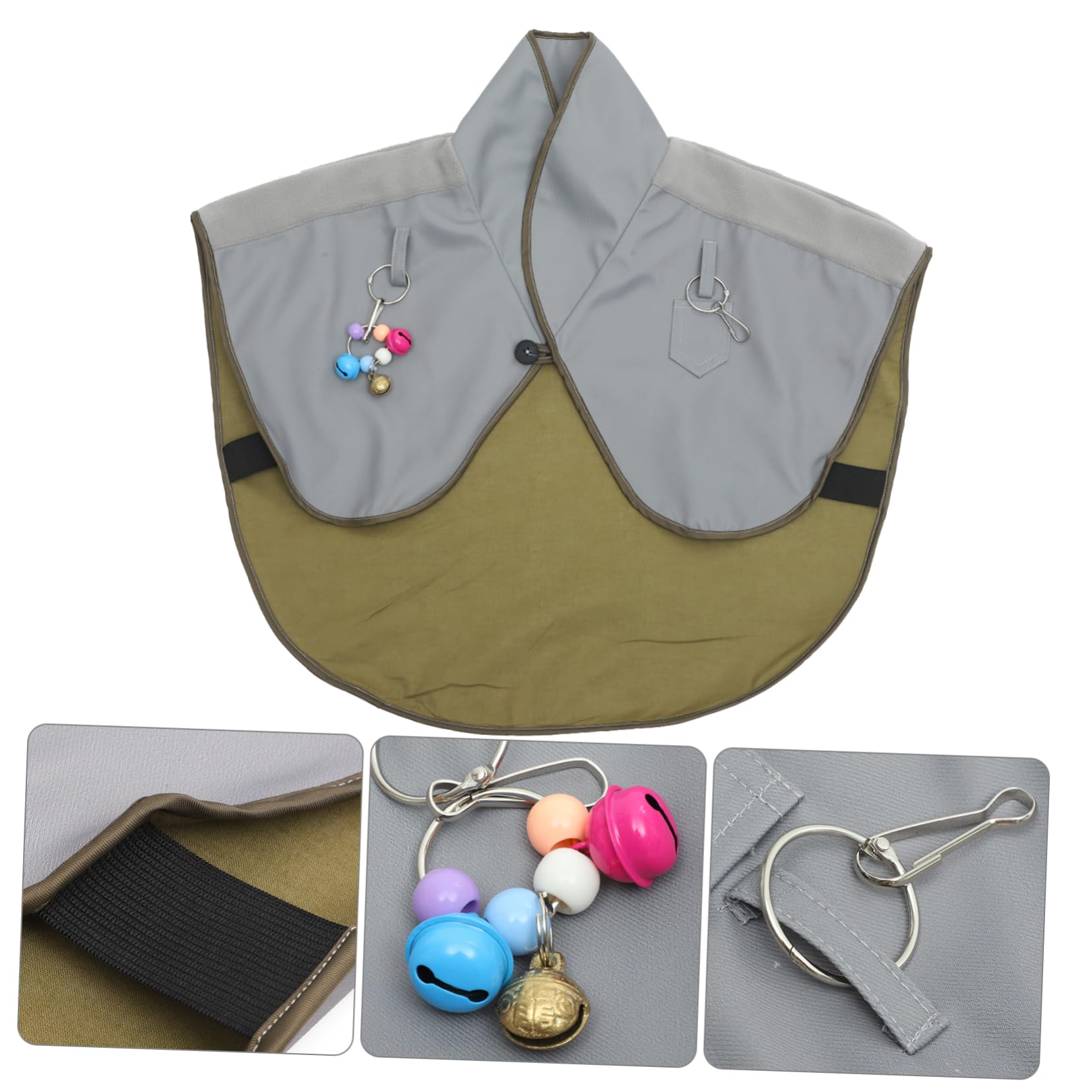 Protection Épaule pour L'entraînement des Oiseaux en Coton Lin Imperméable, Réutilisable et Facile à Mettre pour Perroquet