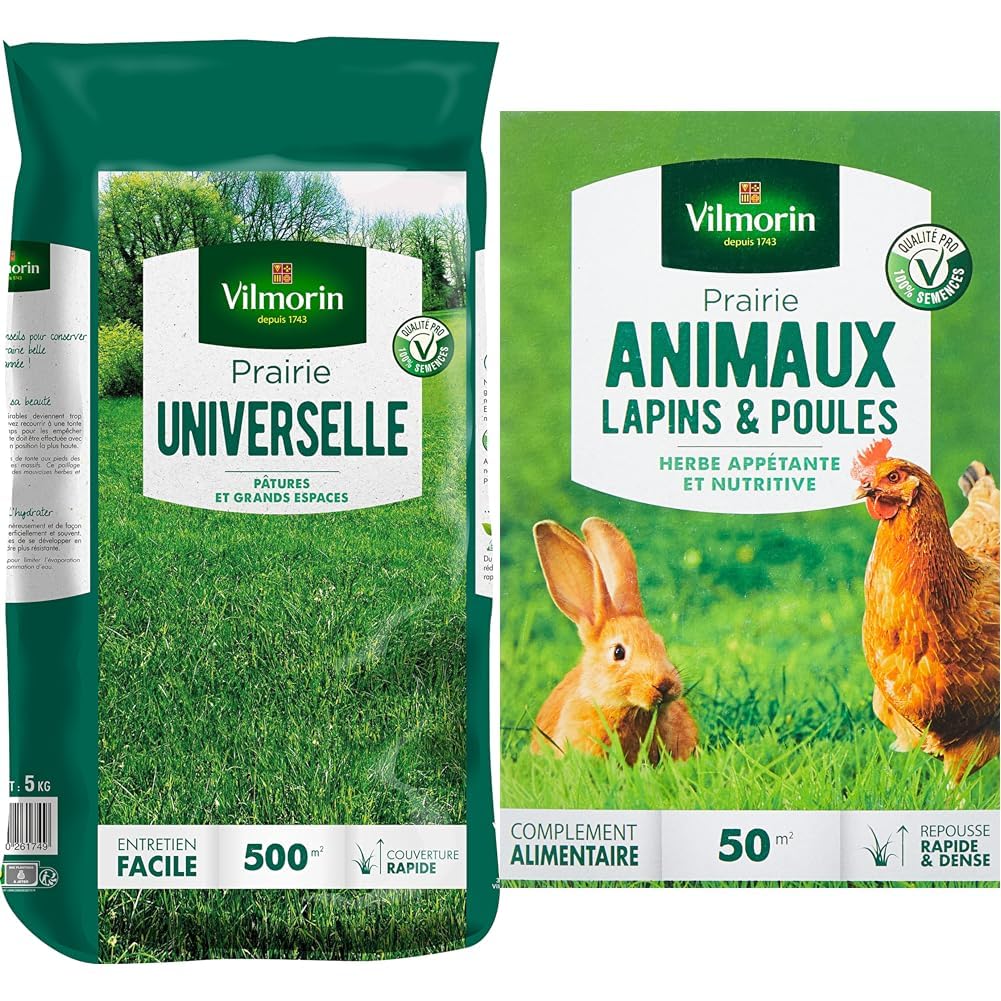 Semences de prairie Vilmorin mélange herbeux de 5 Kg