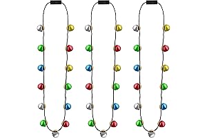 Light Up Jingle Bell Christmas Necklace