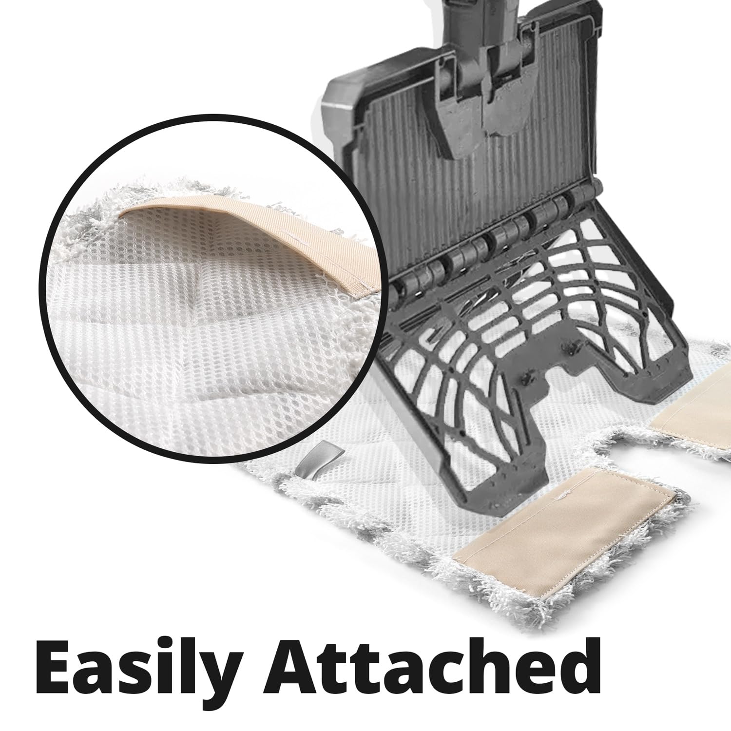 Paquete de almohadillas de vapor para Shark S6001, S6003, S6005 Series Klik n' Flip Steam Mop - Cubiertas rectangulares de microfibra doble cara
