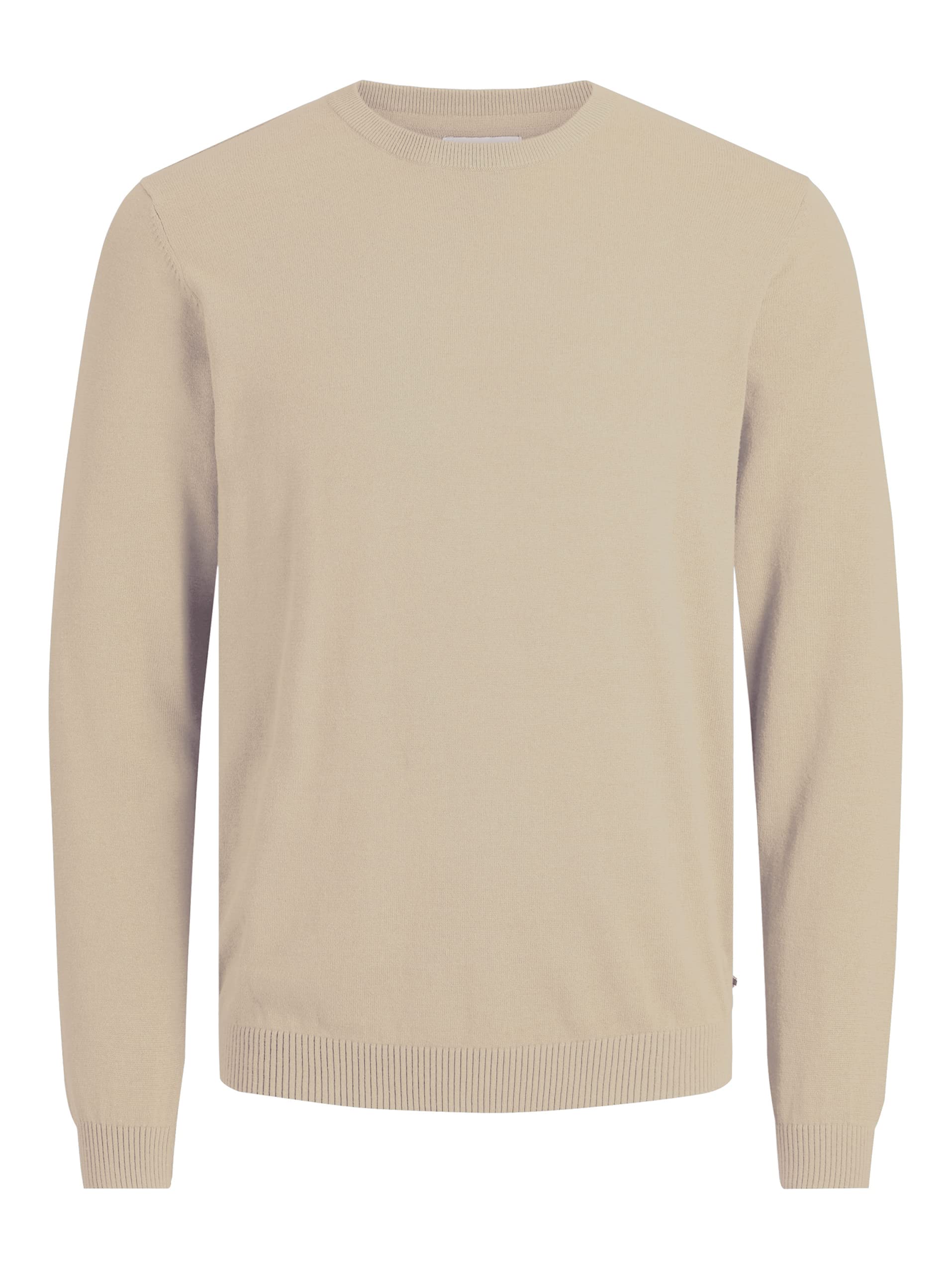 JACK & JONES Men's Classic Knit Jumper, Beige (crockery), M