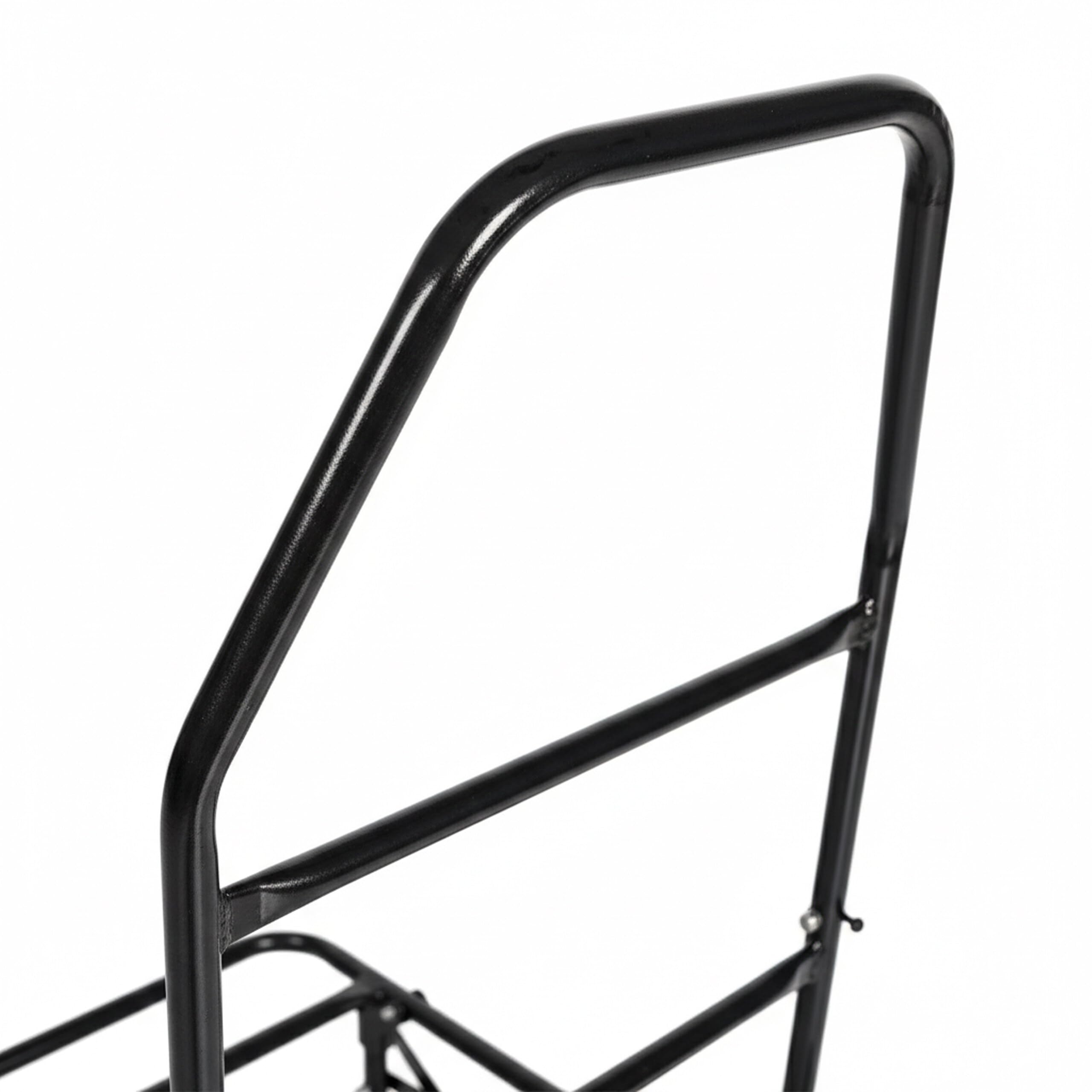 Relaxdays Transportwagen, klappbarer Rollwagen, HBT: 102x50x37 cm, luftbereift, bis 80 kg, Lastenwagen, Stahl, schwarz