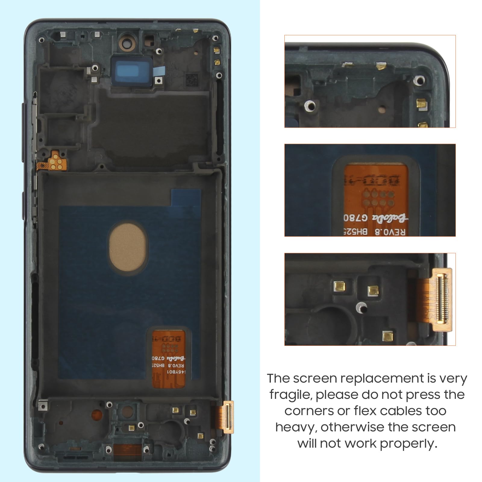 Amazon.com: LCD Display Replacement for Samsung Galaxy S20 FE/S20