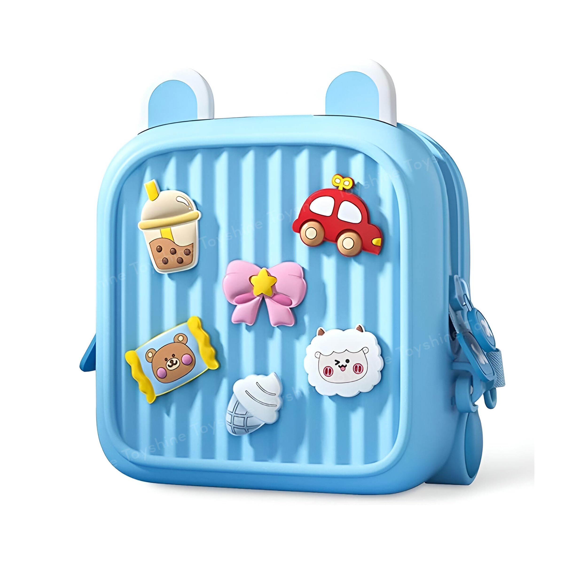 Toyshine 10 Inch Cute Lightweight Mini Shoulder Backpack Waterproof Kawaii Picnic Travel Outdoor bag For Girls kids - Blue-image-28