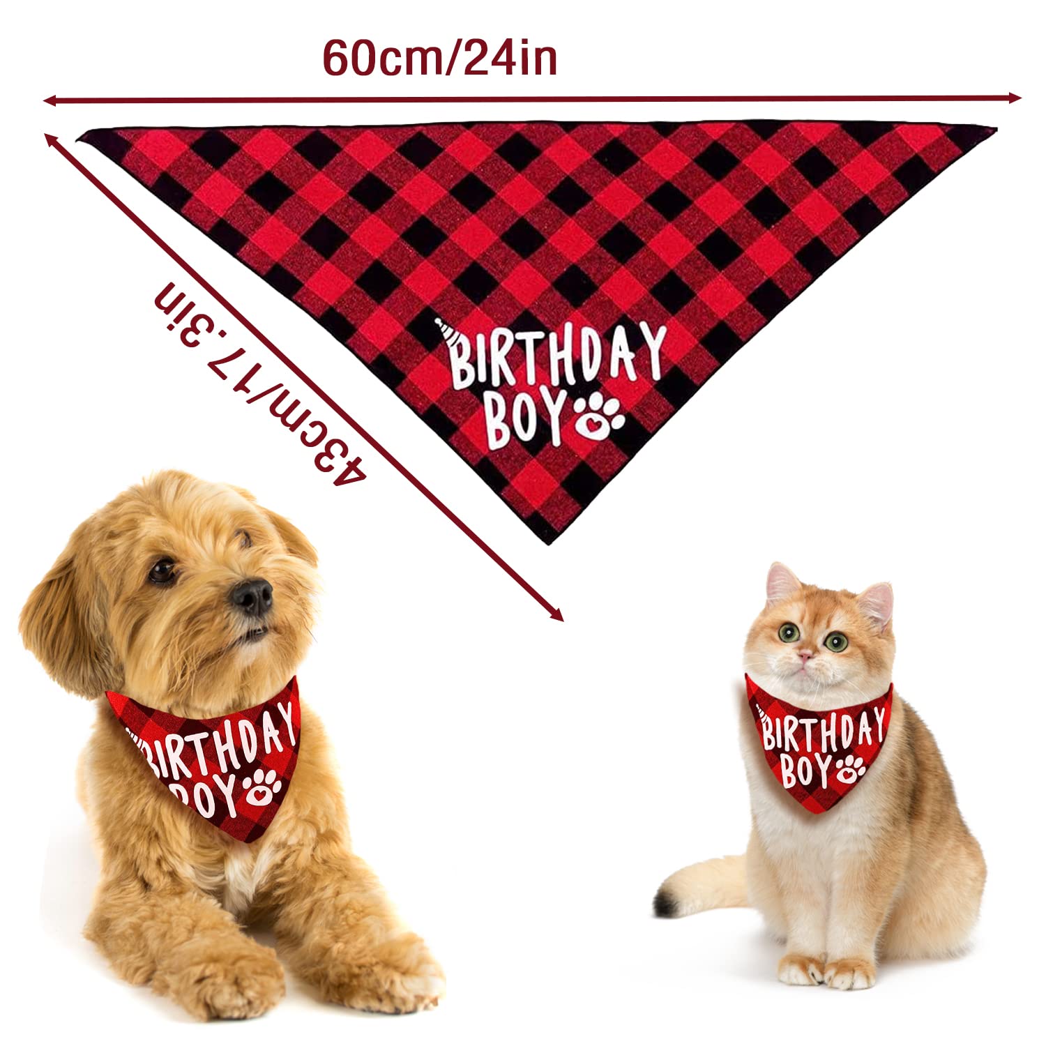 Cappello Cane Set Compleanno Animali Bandana E Cappello Regolabile Per Cani E Gatti - Accessorio Feste Rosa Cappello Compleanno Cani