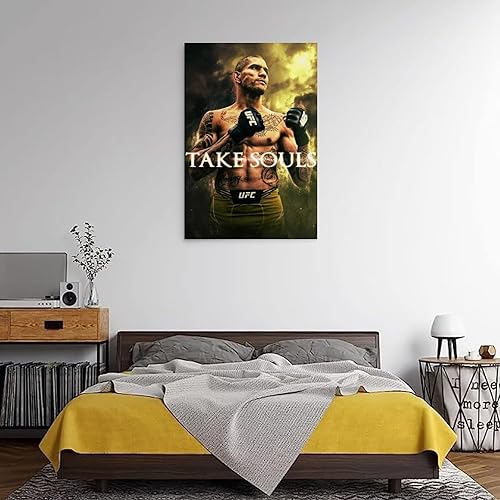 Miniatura 3 de EsEntL Póster de Alex Pereira Fighting Star Art para regalo, pintura en lienzo, arte de pared, decoración moderna, 16 x 24 pulgadas (15.7 x 23.6 in)