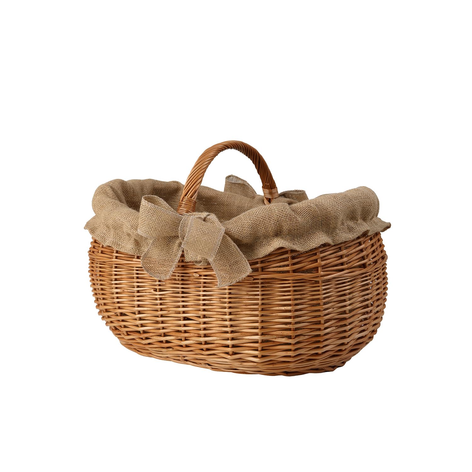 Cesta Portalegna da Interno in Vimini Porta Legna da Interni Fatto a Mano Cesta in Vimini per Legno Cestino per tronchi Ceste per Legna da Interno