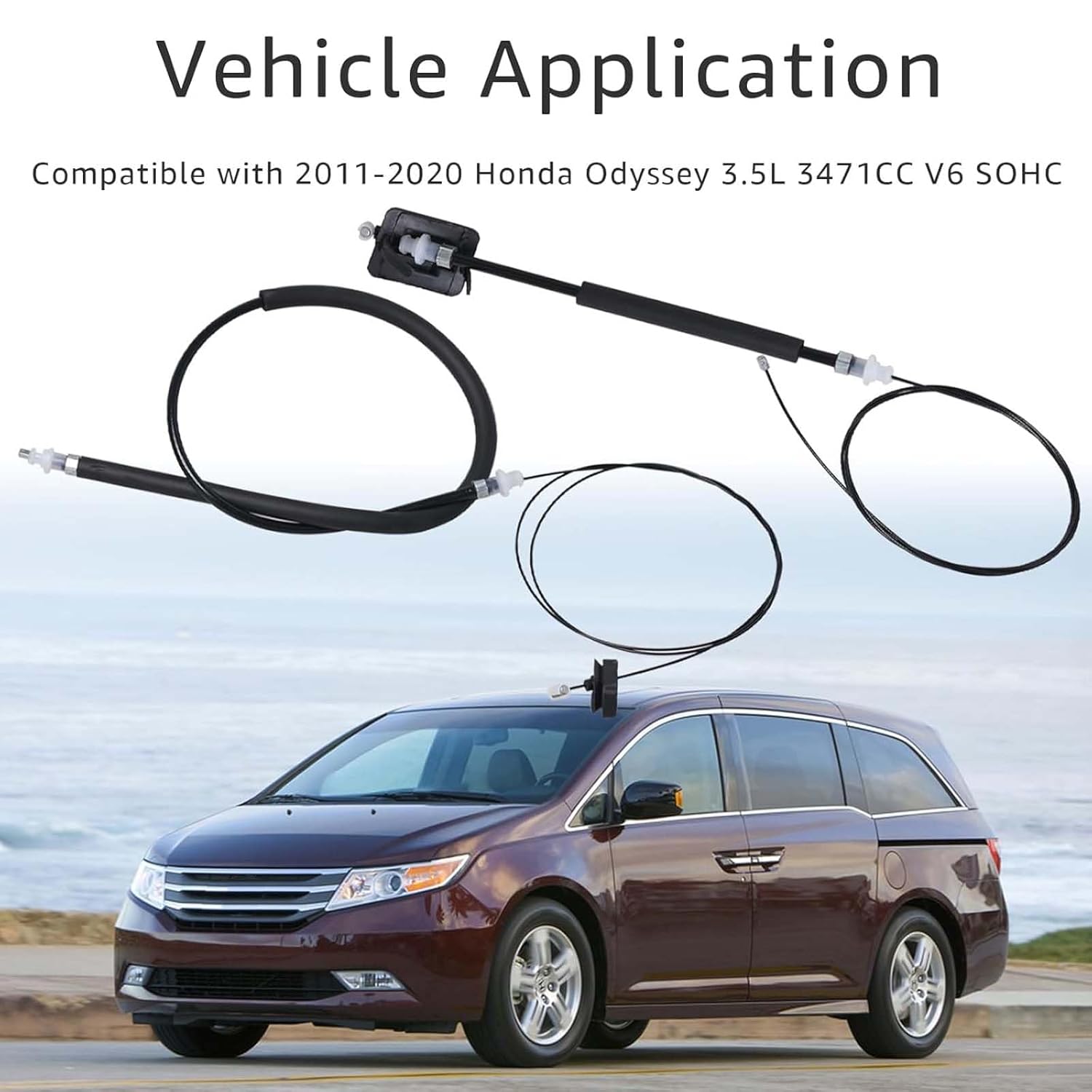 72546TK8A01 72546-TK8-A01 Power Sliding Door Cable Motor Kit,Replace Left and Right Side Cable Compatible with Honda Odyssey 2011 2012 2013 2014 2015 2016 2017 2018 2019 2020