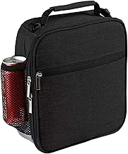 castanea Lunch Bag Insulated Lunch Bag for Kid, Women, Men Hot/Cold Tiffin Bag for Office, Collage, School, Picnic (Black)