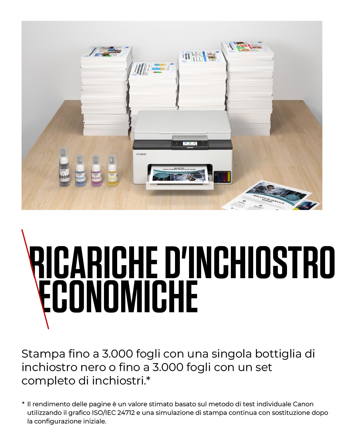 Canon Stampante WiFi per Casa e Ufficio MAXIFY GX1050 - Stampante Multifunzione MegaTank con Scanner e Fotocopiatrice per Casa | Connettività WiFi, Ethernet e USB