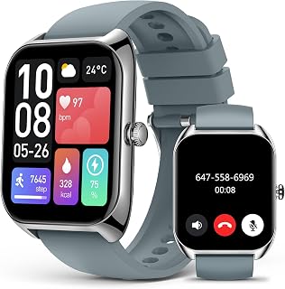 Smart Watch (Answer/Make Call) for Men Women, 2.02" Smartwatch with Heart Rate/Blood Pressure/Blood Oxygen/Sleep Monitor, ... Price In India
