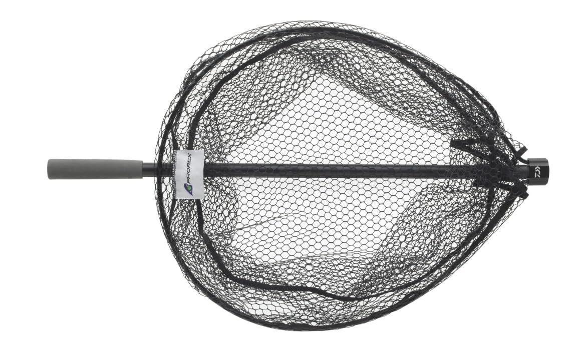 Daiwa Prorex Fast Fold Stalker Net Gr. L 2,15m / 70x60cm Gummiert Kescher
