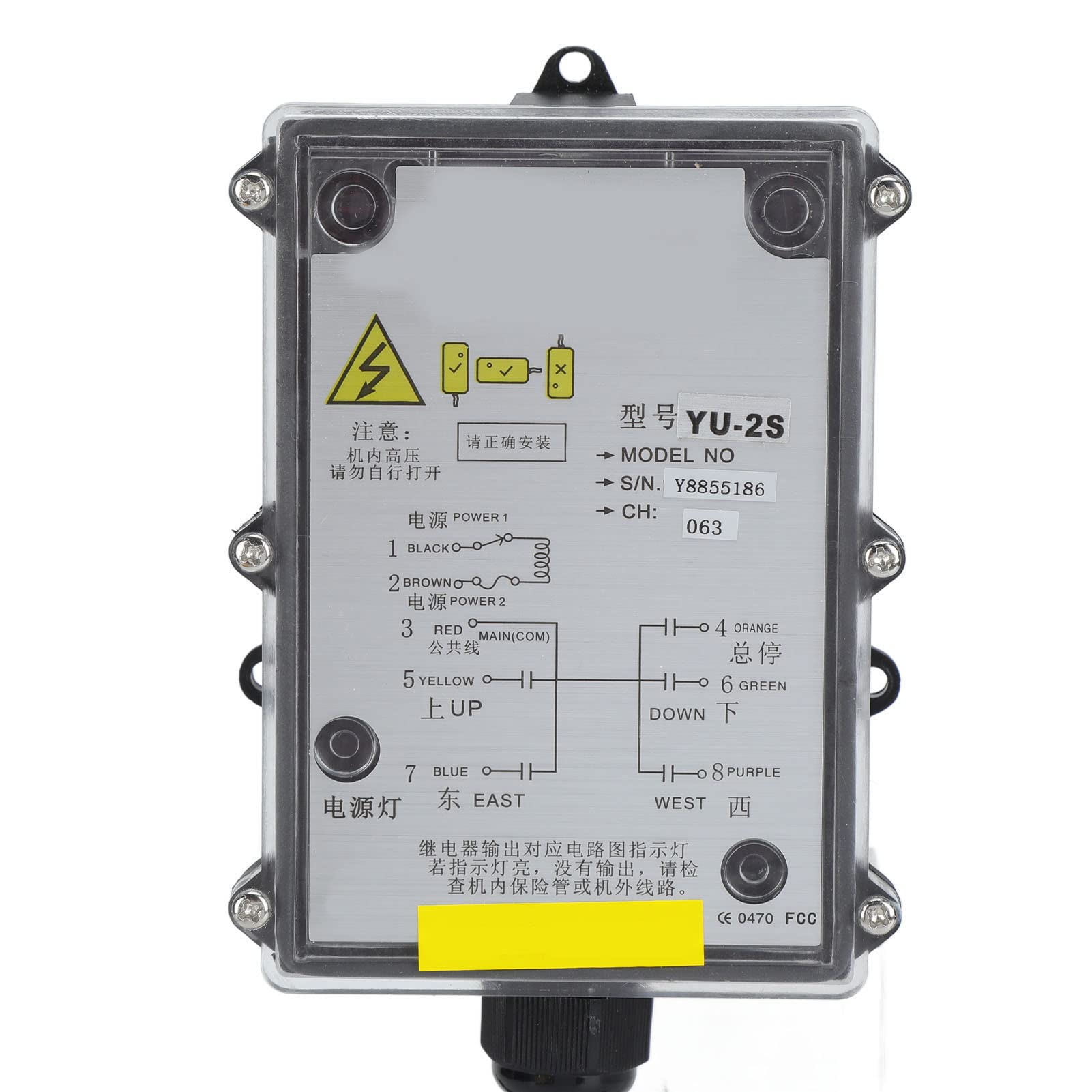 IP68 Industrie-Fernbedienung Für Krane - Wasserdicht Mit Not-Aus & 2 Schlüsseln