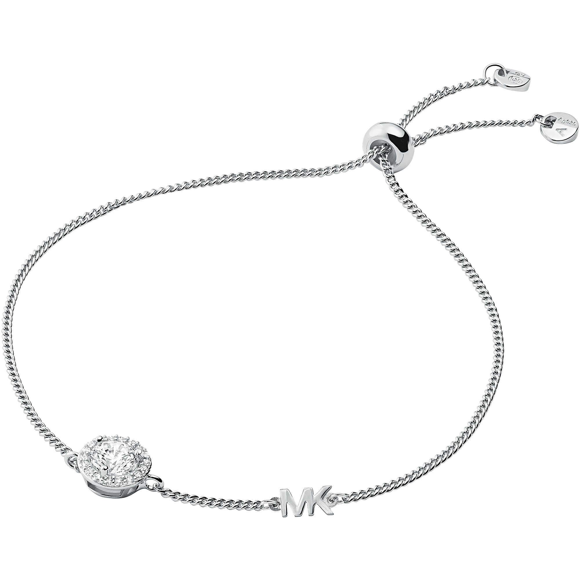 Michael Kors Bracciale da donna in argento con pietre semi-preziose e chiusura scorrevole