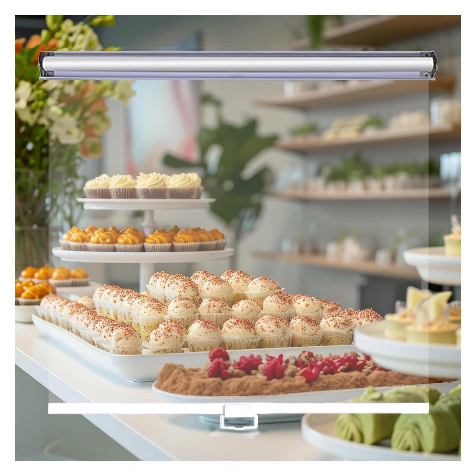 VSAQLNWZ Roller Blinds for Refrigerator, Cooling Refrigerator Roller Shade, Windproof Clear Pvc Roller Blinds for Market Cooler,Veggie Shops,Delis,bakeries,95cm(37in)*150cm(59in)
