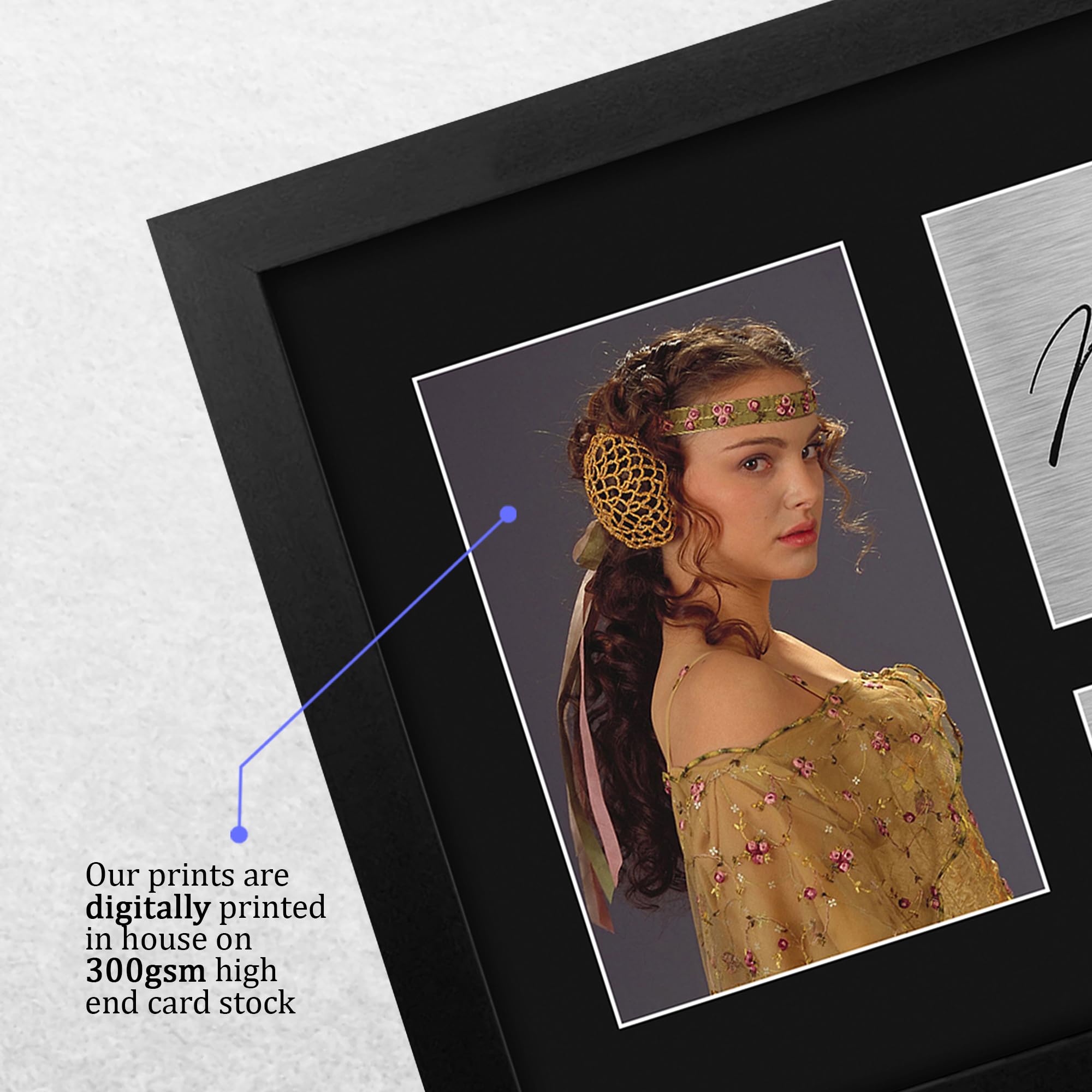 Amazon.com: HWC Trading Natalie Portman Framed Gift Signed Printed